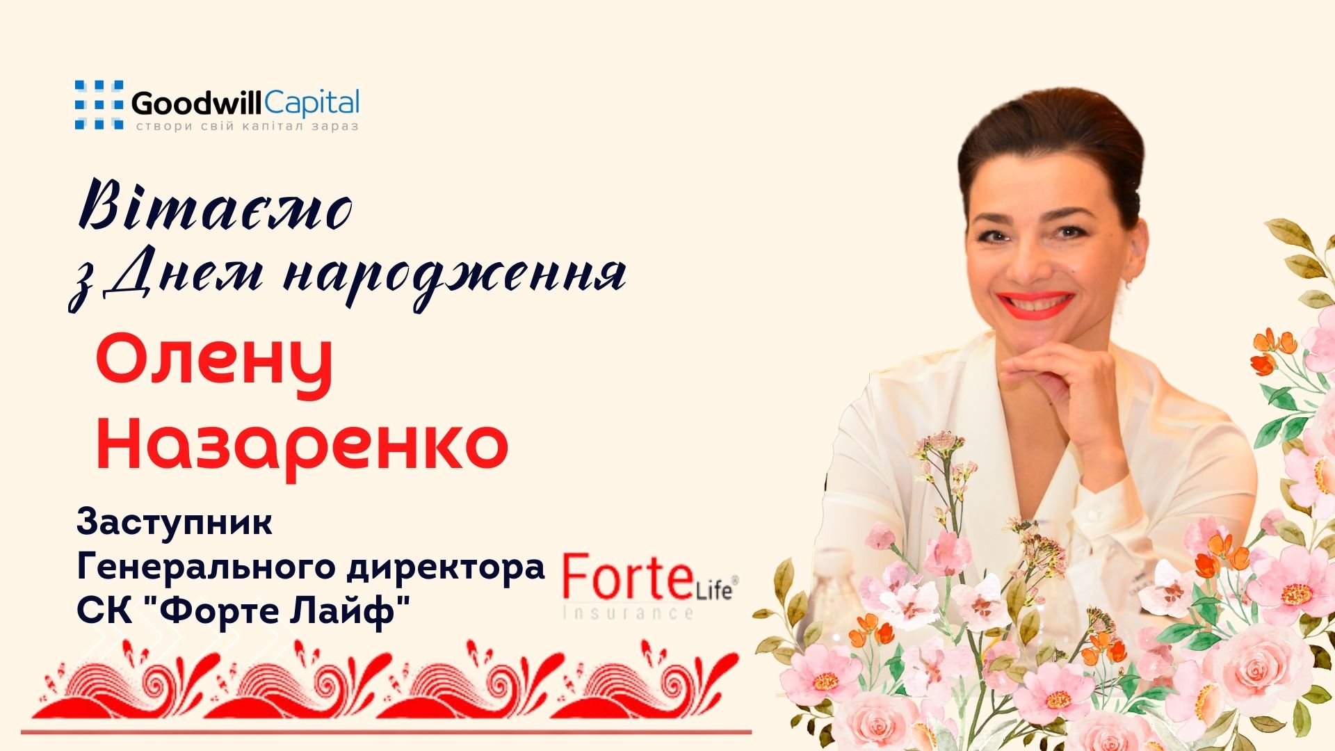 Вітаємо з Днем Народження!